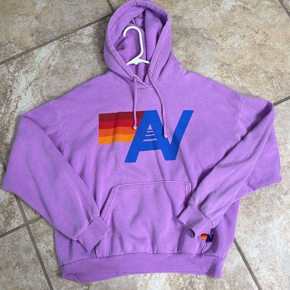 AN purple graphic hoodie - Picture 2 of 5